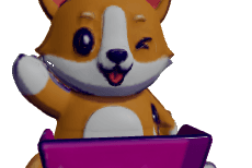 WynIt corgi mascot
